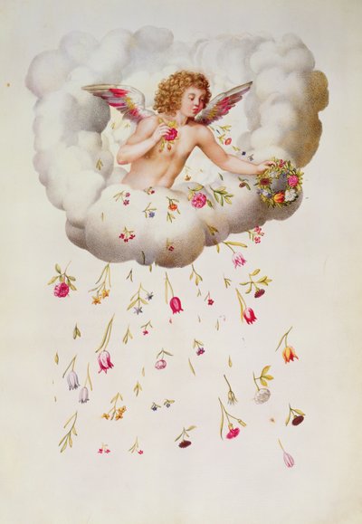Zephyr、「La Guirlande de Julie」、1642年 作： Nicolas Robert